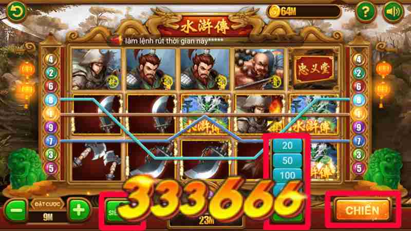 Slot Game Thuỷ Hử Tại 333666 Cực Kỳ Mới Lạ